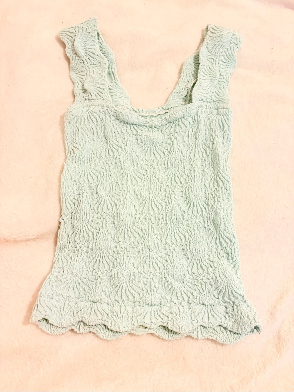 Free People Textured Tank Top🍋‍🟩🪷
